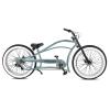 Tracer Siena Stretch Beach Cruiser Bike for Adults,Chopper Style with 1/3/7 Speed, Alloy Fat Rims and Fat Tires. (7 Speed Regular, Gray) view 1