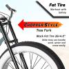 Tracer Siena Stretch Beach Cruiser Bike for Adults,Chopper Style with 1/3/7 Speed, Alloy Fat Rims and Fat Tires. (7 Speed Regular, Gray) view 4