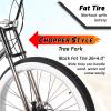 Tracer Siena Stretch Beach Cruiser Bike for Adults,Chopper Style with 1/3/7 Speed, Alloy Fat Rims and Fat Tires. (7 Speed GT, Gray) view 2