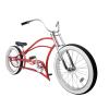 Tracer Siena Stretch Beach Cruiser Bike for Adults,Chopper Style with 1/3/7 Speed, Alloy Fat Rims and Fat Tires. (1 Speed GT, Red) view 1