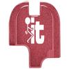 NDZ Performance Slide Back Plate for Springfield Echelon 4.5F 4.0C 9mm  Laser Engraved Billet Aluminum, Red, F It Stickman  Made in USA view 1