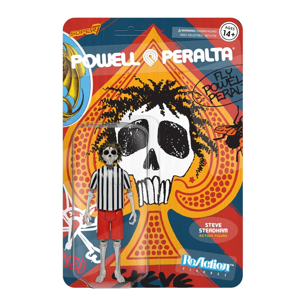 Super7 Powell-Peralta Steve Steadham - 3.75" Powell-Peralta Action Figure Classic Skateboard Collectibles and Retro Toys