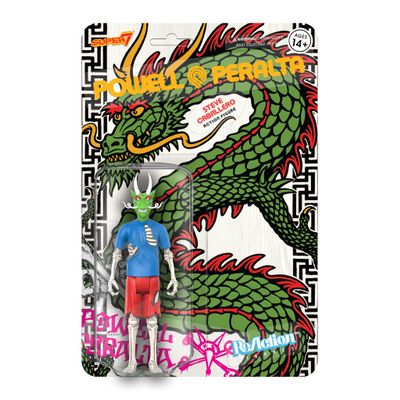 Super7 Steve Caballero Chinese Dragon (Recolor) - 3.75" Powell-Peralta Action Figure Classic Skateboard Collectibles and Retro Toys