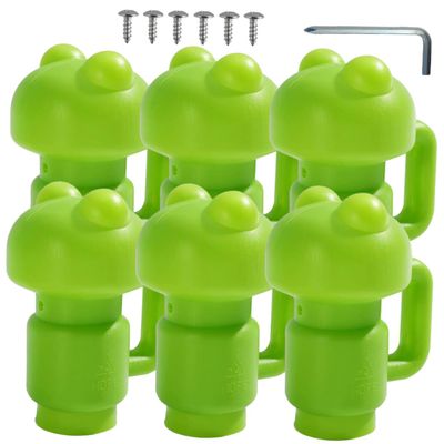 VANZACK 2sets Professional Trampoline Replacement Frog End Caps for Trampoline Poles Non- Tube for Use Easy to Install