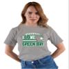 Medium Oxford Mens I Love Green Bay Wisconsin Outline T-Shirt view 3