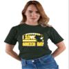 Large Forest Green Mens I Love Green Bay Wisconsin Outline T-Shirt view 2