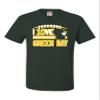 Large Forest Green Mens I Love Green Bay Wisconsin Outline T-Shirt view 3