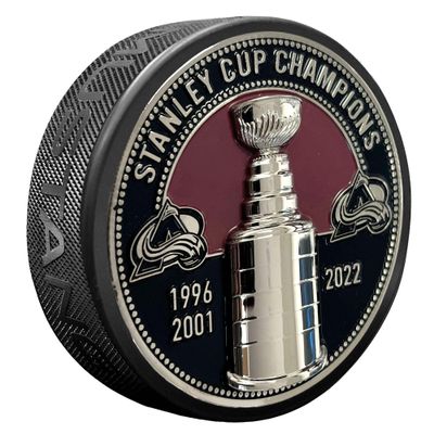 Sports Decor Colorado Avalanche Puck - Ultra 3D Stanley Cup Medallion