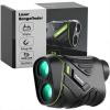Flysocks Golf Rangefinder with Slope, 1200 Yards Laser Range Finder, 7X Magnification, Rechargeable Range Finders Golfing with Flagpole Lock Vibration, Magnetic Strip, Golf Accessories for Hunting view 1