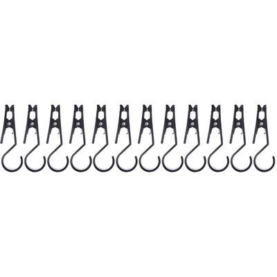 VANZACK 12pcs Pop up Tent Canopy Clips Outdoor Tent Clip Tarp Canopy Clamp Hanging
