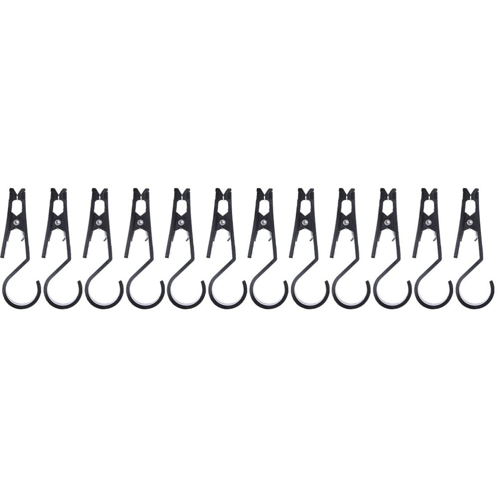 VANZACK 12pcs Pop up Tent Canopy Clips Outdoor Tent Clip Tarp Canopy Clamp Hanging