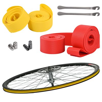 WINDIR 4 Pack Bicycle Rim Liner Strips, Nylon 20'' Bike Tire Liner Tape, Quality Tape Inner Tube Cushion Puncture and Air Leak Resistant for Mountain and Road Bikes (20inchx20mm)