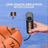 AIRBANK Electric Ball Pump MAKO, 4000mAh Basketball Pump, 20PSI Fast Smart Air Pump Inflation & Deflation with Accurate Pressure Gauge for Soccer, Football, Volleyball, Basketball, Balloon view 2