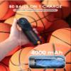 AIRBANK Electric Ball Pump MAKO, 4000mAh Basketball Pump, 20PSI Fast Smart Air Pump Inflation & Deflation with Accurate Pressure Gauge for Soccer, Football, Volleyball, Basketball, Balloon view 4