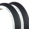 Two Vee Tire 22x3.0 Bike Tires, Whitewall Speedster Over Ride E-Bike 50 with Performance Compound. 22 Inch Folding Bead Bike Tires view 1