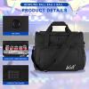 WOLT Bowling Ball Bag 2 Ball, Bowling Bag with Padded Holder- Fits Shoes Up to Mens Size 16 and Accessories view 3