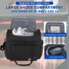 WOLT Bowling Ball Bag 2 Ball, Bowling Bag with Padded Holder- Fits Shoes Up to Mens Size 16 and Accessories view 4