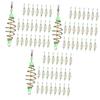 VANZACK 72pcs Fishing Bait Holders Olive Shape Feeder Cages for Freshwater Fishing for Lakes Rivers Streams Attracts Fish with Lifelike Action view 1