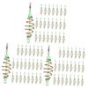 VANZACK 72pcs Fishing Bait Holders Olive Shape Feeder Cages for Freshwater Fishing for Lakes Rivers Streams Attracts Fish with Lifelike Action view 3