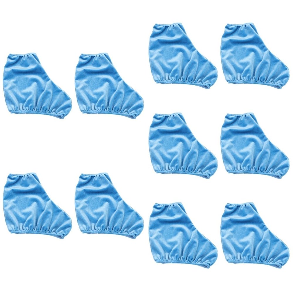 Kisangel 5pairs Elastic Ice Skate Boot Protective Roller Boot for Extended Lifespan Comfortable Polyester Material Fit for Skating
