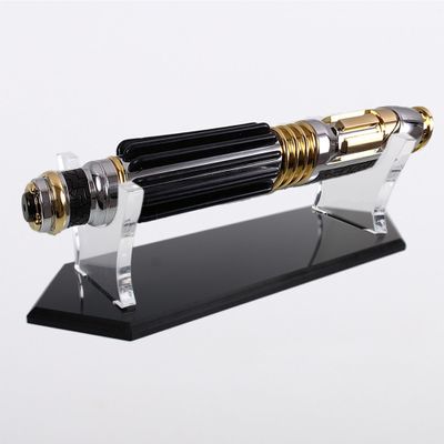 HHUXIUE Lightsaber Stand - Acrylic Display Holder for Lightsaber, Sword & Knife - Transparent & Black