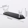 HHUXIUE Lightsaber Stand - Acrylic Display Holder for Lightsaber, Sword & Knife - Transparent & Black view 2