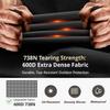 Explore Land Waterproof Kayak Cover - Fade Resistiant 600D Heavy Duty Canoe Dust Storage Cover Suitable for 12.3-13.5ft Kayak, Black view 2