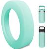 Acemoo Safer Boot Sleeve for YETI Rambler Jr 12 oz and Rambler 12 oz 18 oz, Silicone Protection for Rambler Bottle Bottom, Seafoam - Dishwasher Safe