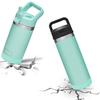 Acemoo Safer Boot Sleeve for YETI Rambler Jr 12 oz and Rambler 12 oz 18 oz, Silicone Protection for Rambler Bottle Bottom, Seafoam - Dishwasher Safe view 2