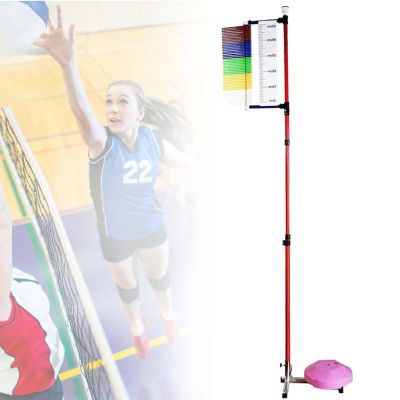 JINGEDD Vertical Jump Tester,1.3-3.6 Meters Adjustable Jump Measurement Tool Stick Pole,Vertical Challenger Tester for Basketball and Volleyball,Jump Training Equipment for School Gyms