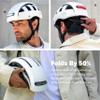 FEND Super Plus Folding Bike Helmet with Lights  Patented Smart-Fold 50% Compact Design, Ultra-Bright USB-C Front & Rear LEDs, CPSC/EN1078 Certified, for Adults, Commuters, E-Bikes, Scooters view 2