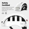 FEND Super Plus Folding Bike Helmet with Lights  Patented Smart-Fold 50% Compact Design, Ultra-Bright USB-C Front & Rear LEDs, CPSC/EN1078 Certified, for Adults, Commuters, E-Bikes, Scooters view 4
