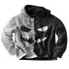 GOKKILRW Men's Halloween Hooded Sweatshirts Cute Funny Jack O Lantern Pumpkin Face Hoodies Long Sleeve Drawstring Athletic Pullover Jumper Tops view 1