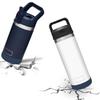 Acemoo Silicone Boot Sleeve for YETI Rambler Jr. 12 oz and Rambler 12 oz 18 oz, Safer Protection for YETI Rambler Bottle, Navy - Dishwasher Safe view 2
