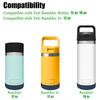 Acemoo Silicone Boot Sleeve for YETI Rambler Jr. 12 oz and Rambler 12 oz 18 oz, Safer Protection for YETI Rambler Bottle, Navy - Dishwasher Safe view 3