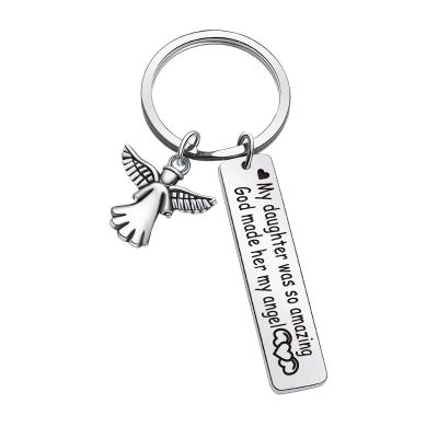 ZQEOU Loss Of Daughter Sympathy Gifts Daughter Memorial Jewelry For In Memory Of Daughter Jewelry Daughter Rememberance Gift Bereavement Jewelry For Loss Of Beloved Keychain