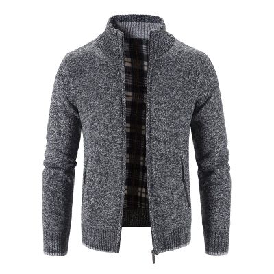 GOKKILRW Men's Cable Knit Cardigan Sweater Casual Shawl Collar Zip Up Quilted Lightweight Varsity Sweater Jackets Knitwear