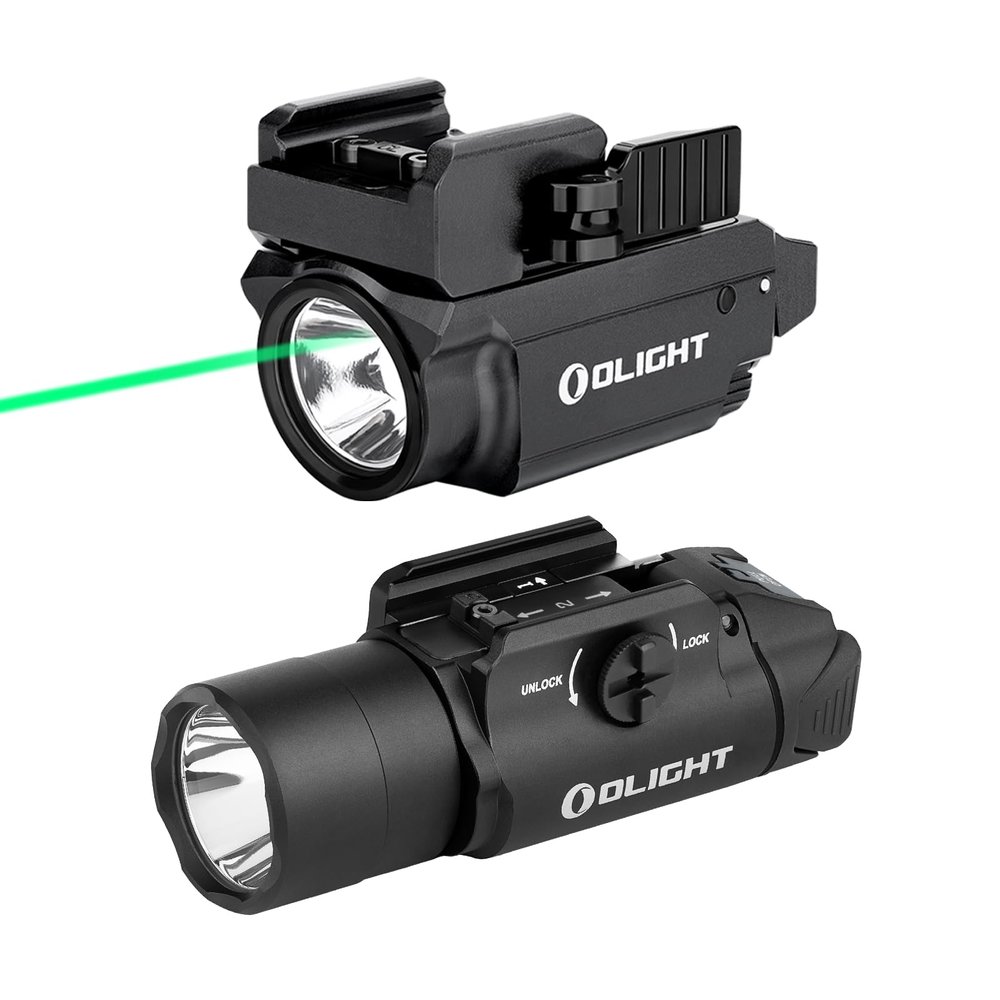 OLIGHT Baldr Mini 600 Lumens Rechargeable Weaponlight Bundles PL Turbo 800-Lumen 515 Meters Long-Range Tactical Flashlight