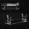HHUXIUE Lightsaber Stand - Acrylic Display Stand for Lightsaber, Sword, Knife - Transparent & Black - Easy Assembly - Protective Film - Stable Support view 3