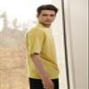 EDUARDO Men's Anyone Over Fit Casual Top, Short-Sleeve Cotton Modal Blend Basic T-Shirt. (Yellow/XL) view 2