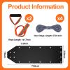 2 Pcs Deer Drag Sleds Deer Sled Game Hauler with 2 Pcs Heavy Duty Drag Strap for Duck Hunting Ice Fishing Accessories Rope Pulling Harness for Hunting Gift(Black) view 2