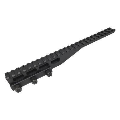 24-Slot Picatinny Rail Riser Mount, 10" Length Flat Top Mount Adapter and Riser (High - 1") (MT100-24)