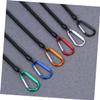 Kisangel 9pcs Retractable Plastic Elastic Ropes Keychains Security Tools Camping Accessories Tent Ropes view 3