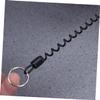 Kisangel 9pcs Retractable Plastic Elastic Ropes Keychains Security Tools Camping Accessories Tent Ropes view 4