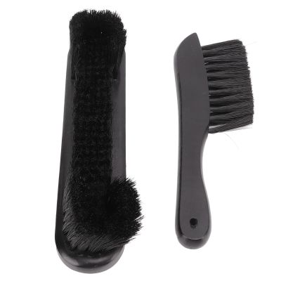 Billiard Table Maintenance Set, 9in & 8.5in Pool Table and Rail Brushes, Wood Handle Cleaning Tools for Billiard Enthusiasts