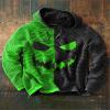 GOKKILRW Men's Halloween Hooded Sweatshirts Cute Funny Jack O Lantern Pumpkin Face Hoodies Long Sleeve Drawstring Athletic Pullover Jumper Tops view 2