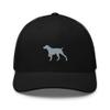German Pointer Trucker hat, Embroidered Unisex hat, German Pointer Gifts, Classic Design. Black view 1