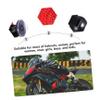 FAVOMOTO 2 Pieces Helmet Dreadlocks Ponytail Helmet Pigtails Glass Ponytail Helmet Ponytail Braid Helmet Ponytail Lady Parts Lose Abdominal Bike Skiing view 3