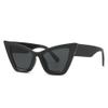 MUTYNE Cat Eye Women Sunglasses Vintage Fashion Sun Glasses Shades Luxury Female UV400,Black,One size view 1
