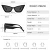 MUTYNE Cat Eye Women Sunglasses Vintage Fashion Sun Glasses Shades Luxury Female UV400,Black,One size view 3